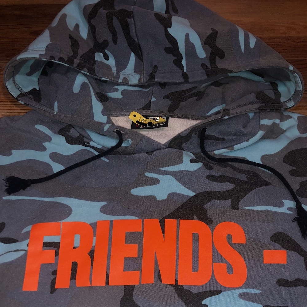 VLONE Friends Hoodie Blue Camo